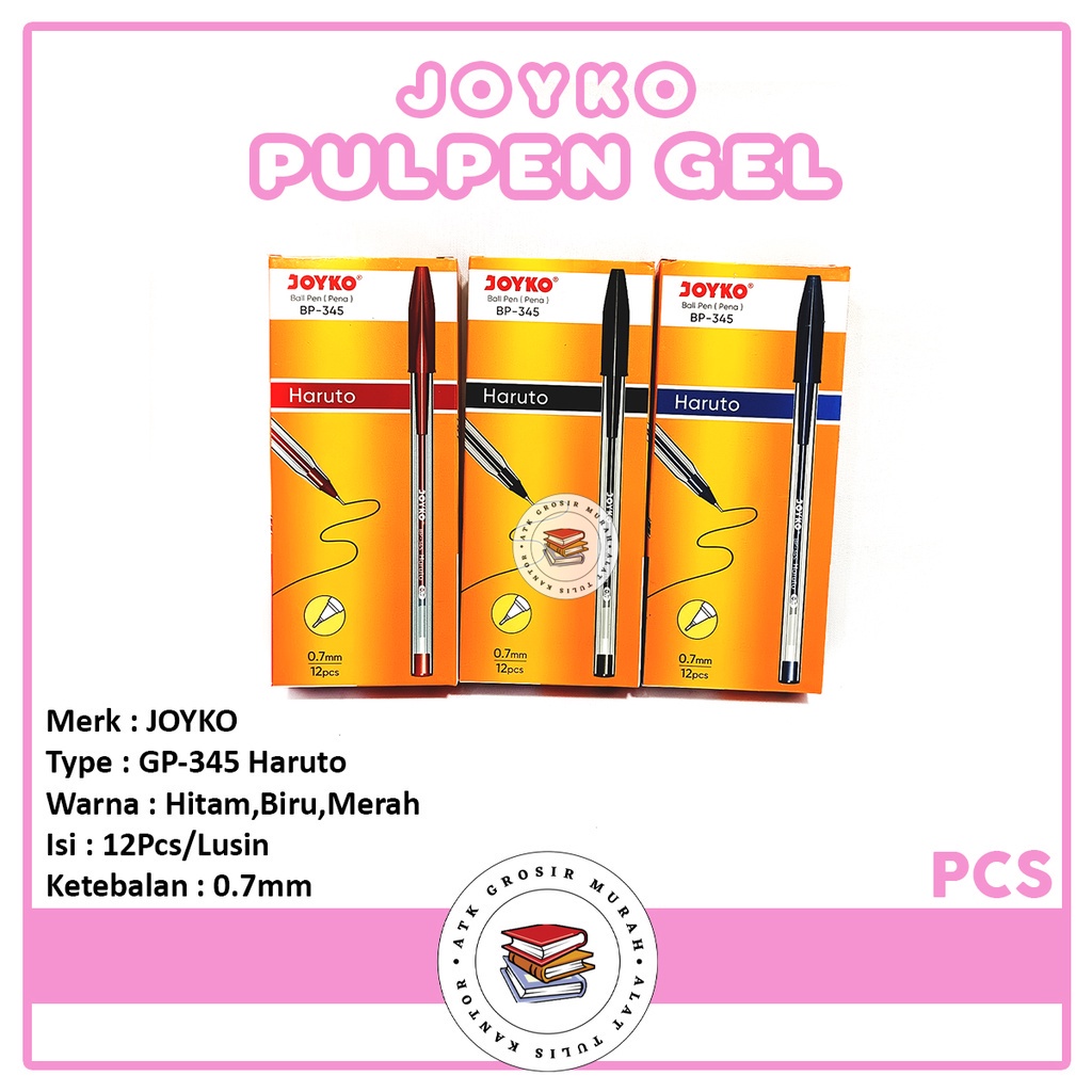 

JOYKO - Pulpen Ballpoint BP-345 Haruto - Lusin