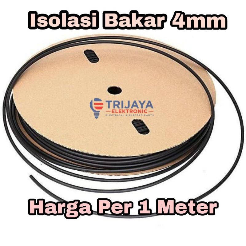 Isolasi Bakar 4mm Heat Shrink Selongsong kabel Bakar 4 mm