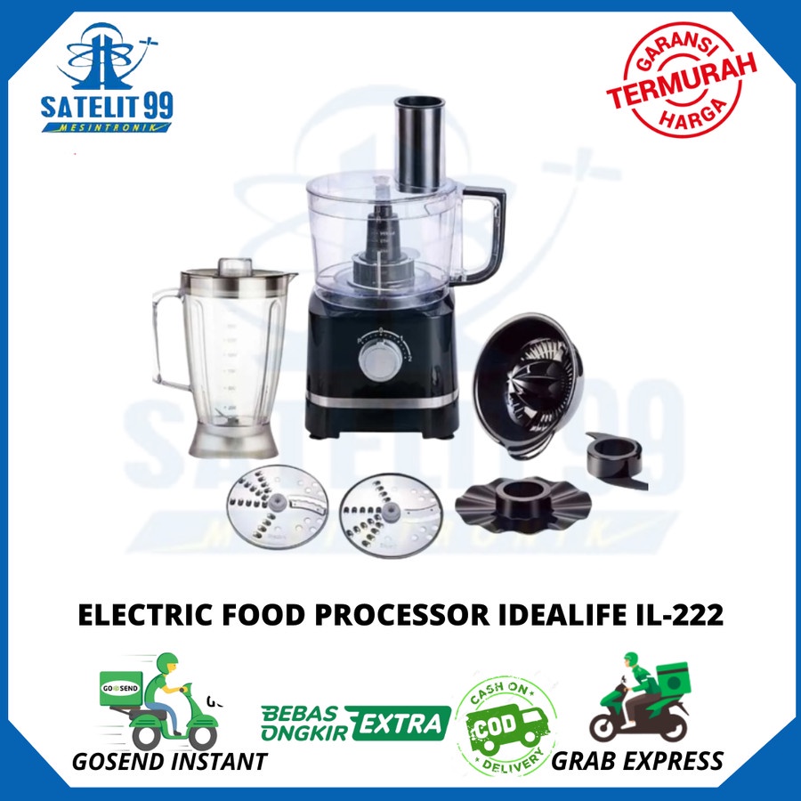 ELECTRIC FOOD PROCESSOR IDEALIFE IL-222