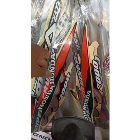Sticker stiker striping tiger lama tiger lawas 2000 super cruiser