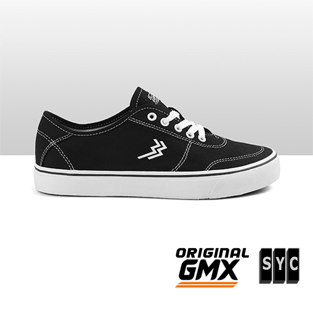 SYC Store - Sepatu Geoff Max - Dizzy Black White (Grade B) - Sepatu Pria - Sneakers Pria - Sepatu Se