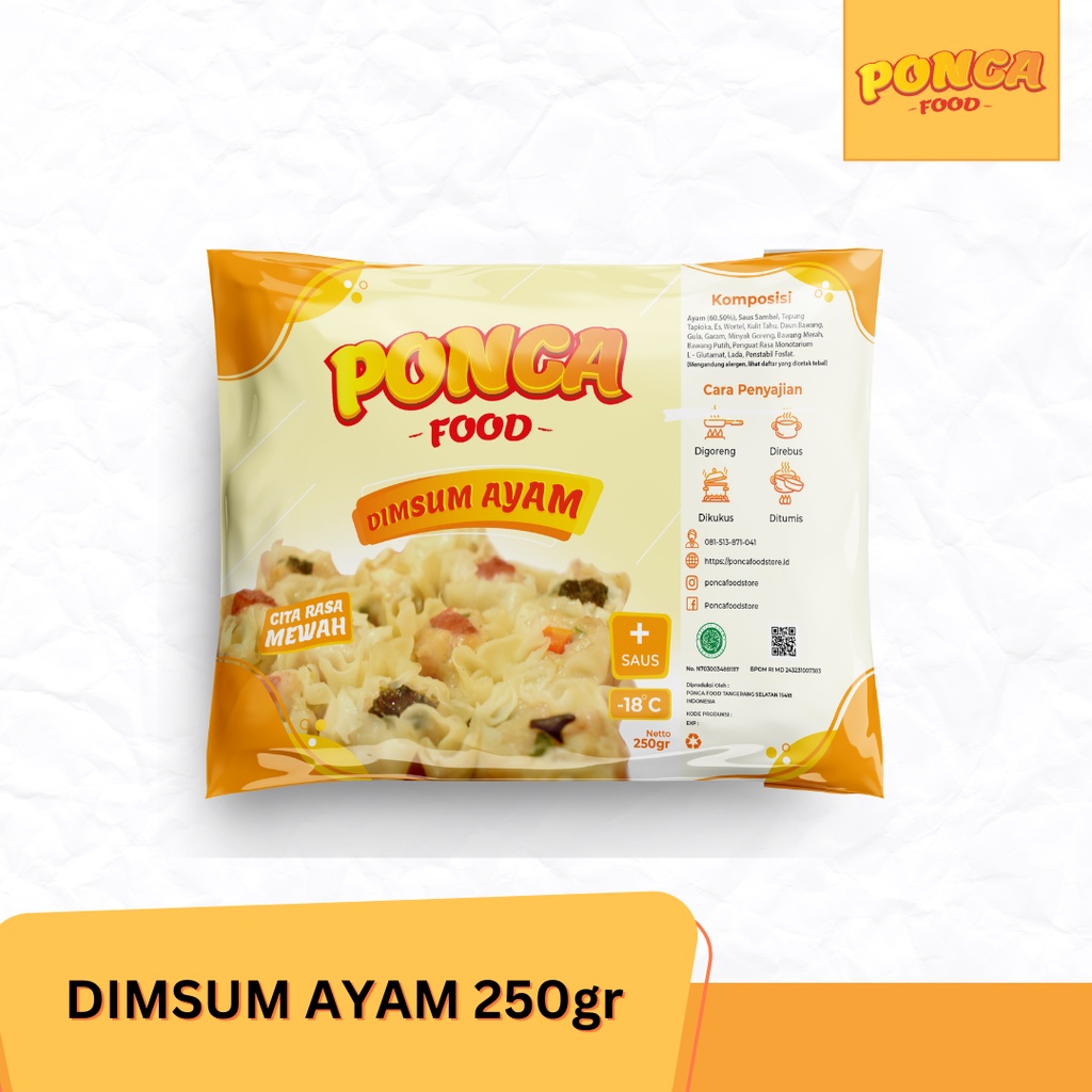 

Dimsum Ayam Plus Saos [250gr]