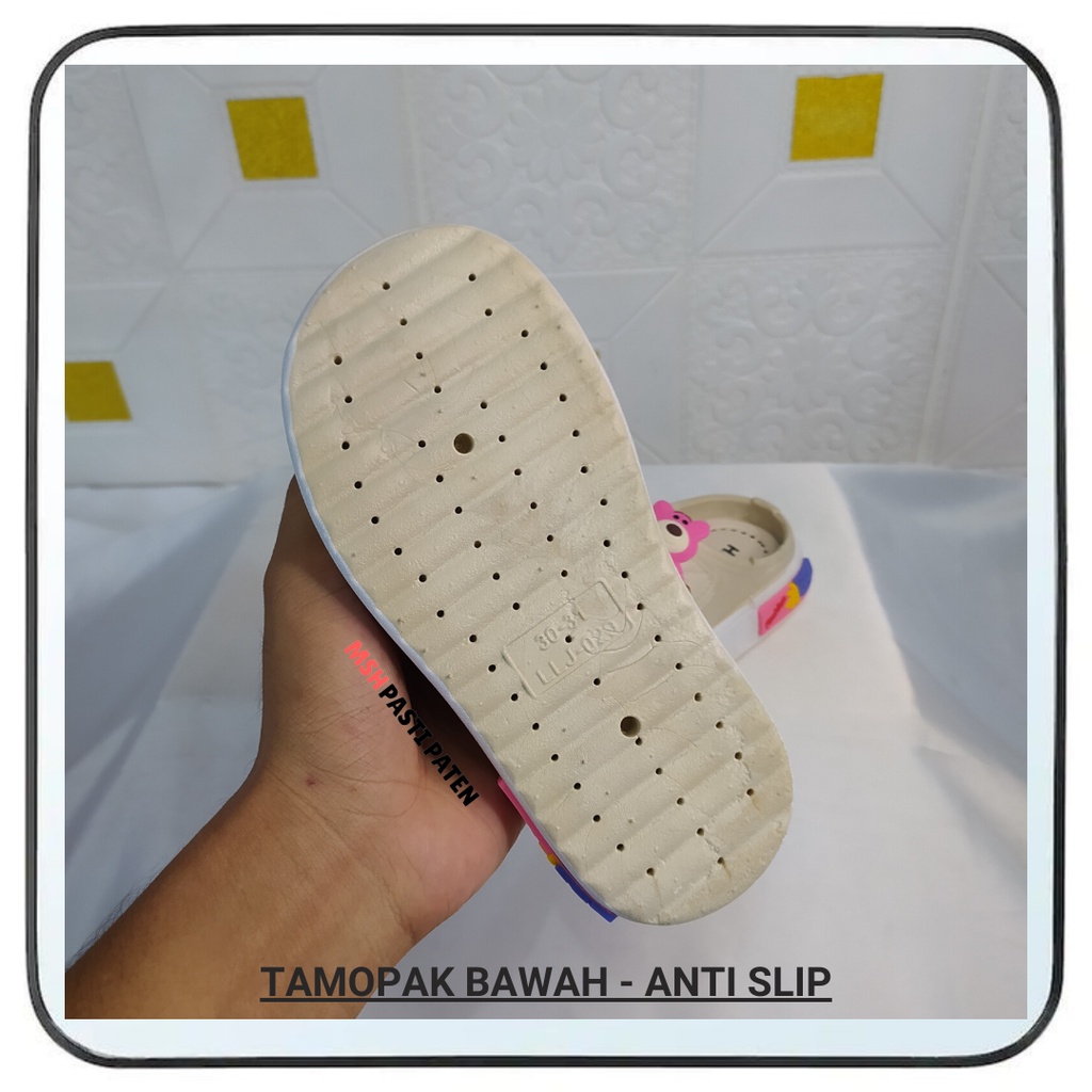 HYS Sandal Anak-Anak Wanita Terbaru Sendal Selop Karet Jelly Import Sandal Korea Import