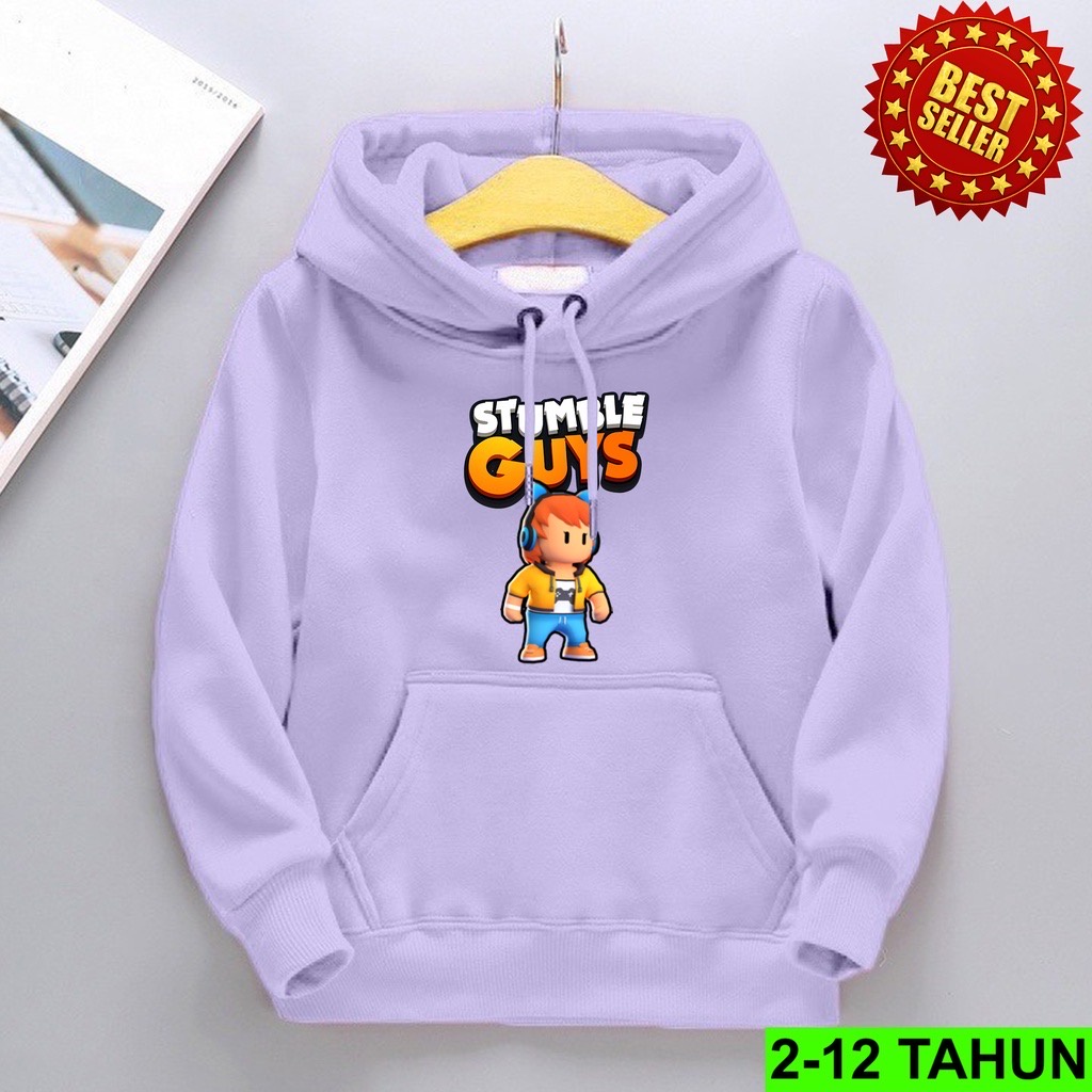 STUMBLE GAS ALONE Jumper Hoodie Anak II Jaket Hoodie Anak Viral Bahan Fleece Size M - XL ( Laki Laki &amp; Peremepuan )