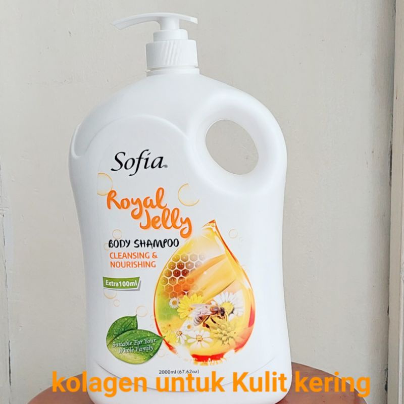 Sabun Mandi Cair Sofia Body Shampoo Goat Milk Lavender Royaljelly Rose 2 Ltr