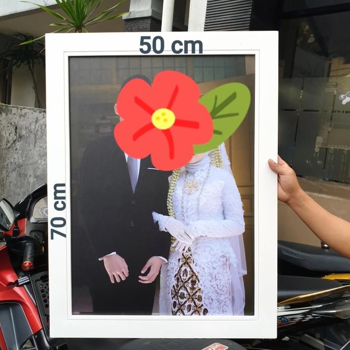 CETAK FOTO BINGKAI PIGURA 16RP 40x60 cm