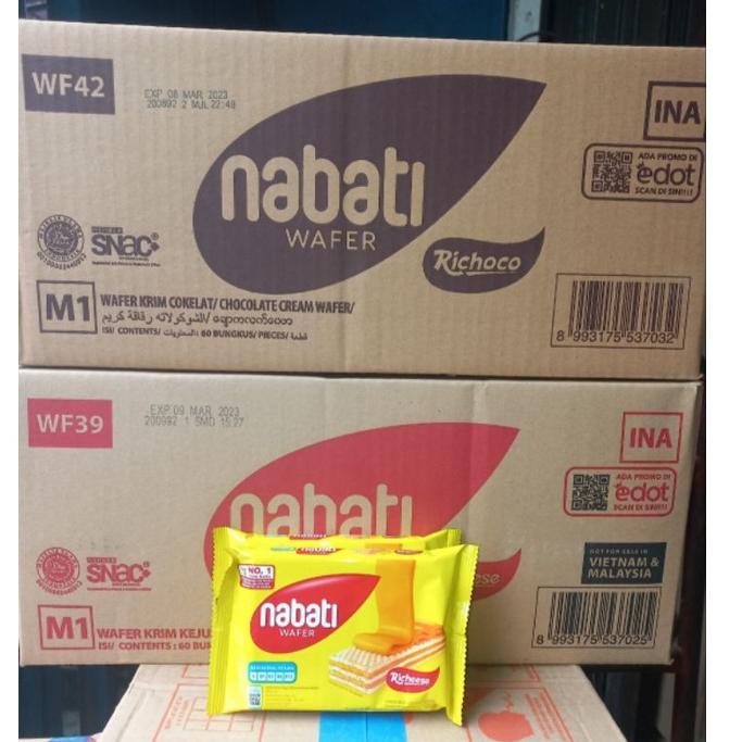 

Grosir.. nabati wafer 2000 white/keju/coklat 1 dus (60pcs x 39gr) P0K