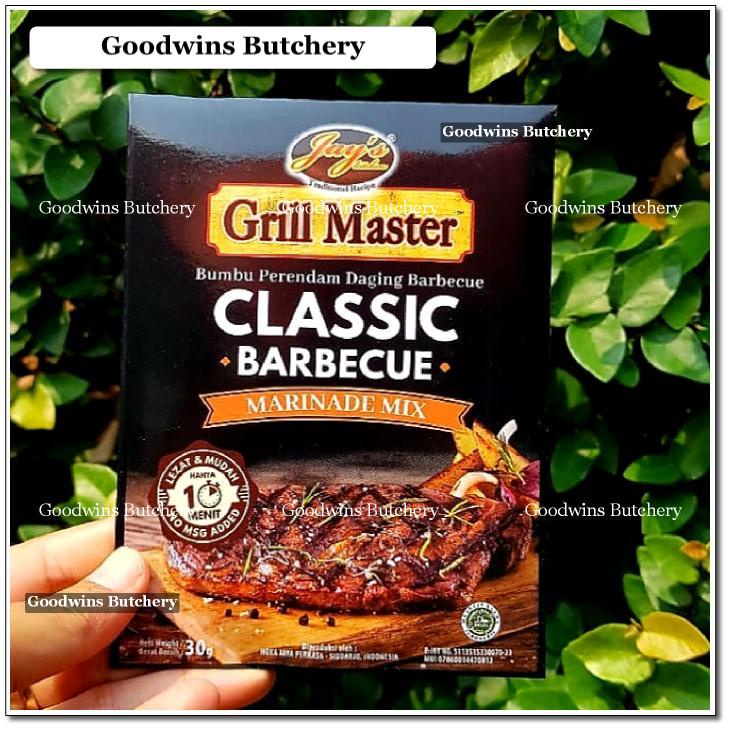 

Jay's marinade mix CLASSIC BARBECUE BBQ grill master Jays Kitchen 30g