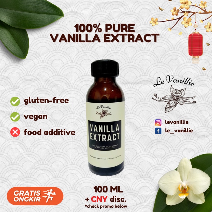 

100% Pure Vanilla Extract 30/60/100ml HALAL