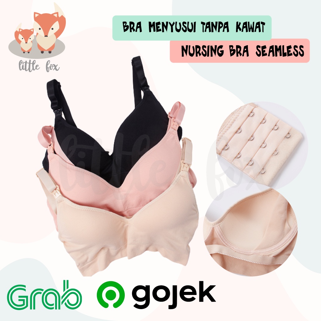 Bra Menyusui Bukaan Depan Tanpa Kawat SEAMLESS Bra Pakaian Dalam Wanita Ibu Hamil Nursing Bra Maternity Busa BH Busui