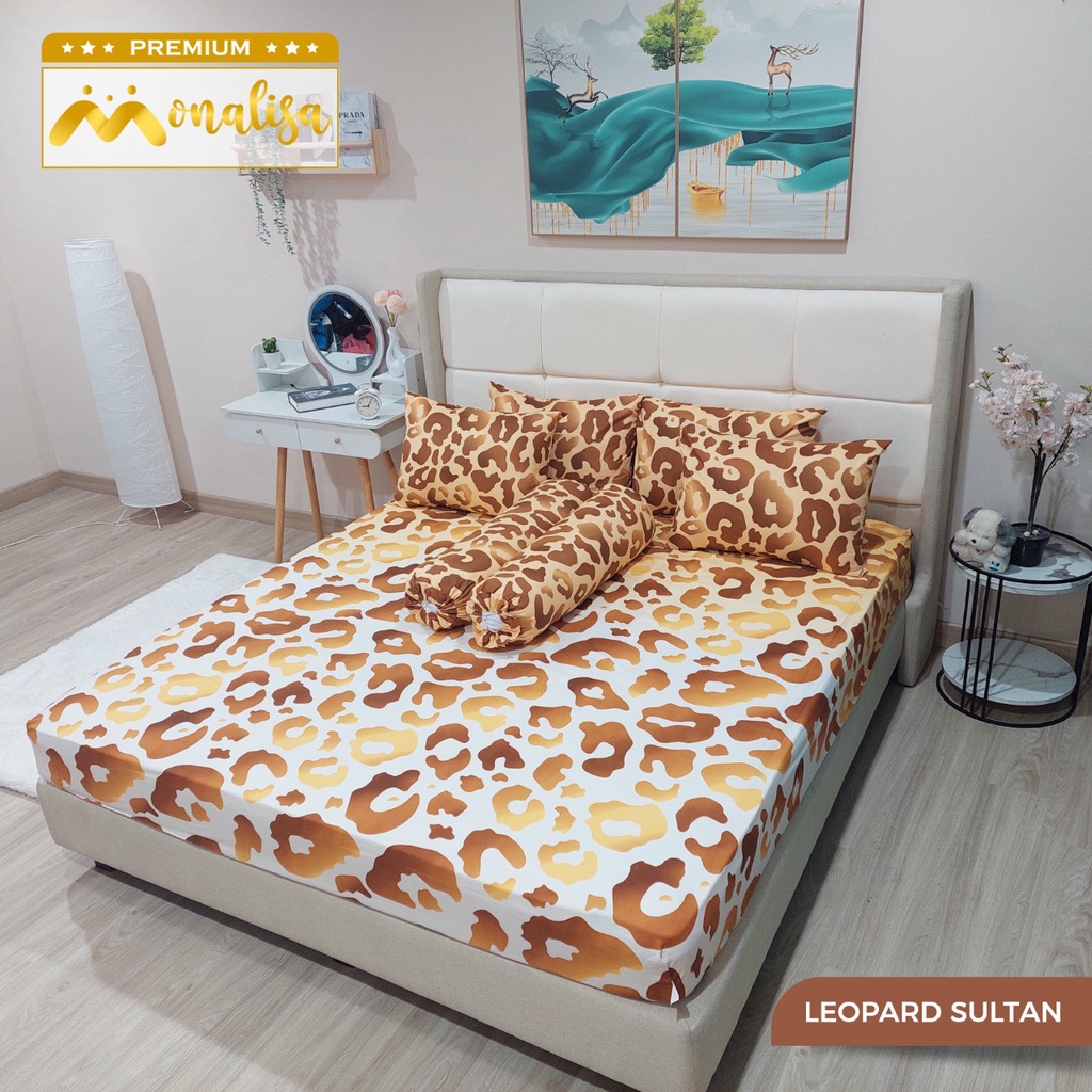 Monalisa Premium Sprei Uk 160/180 - Leopard Sultan