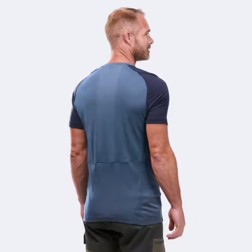 FORCLAZ MT500 Kaos Lengan Pria Trekking Dapat Mengontrol Bau Dan Lembut