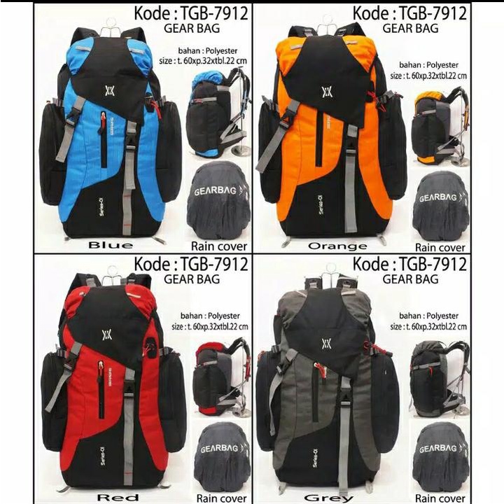 Ransel Kemping Gearbag 80 L ( HARGA GROSIR ) Tas Pria - Tas Wanita - Tas ANak - Tas Pakaian - Tas Jumbo - Tas Traveling - Tas Mudik - Tas Besar - Tas Paket - Tas Kurir - Tas Delivery - Tas Olahraga - Tas Motor - Tas Barang