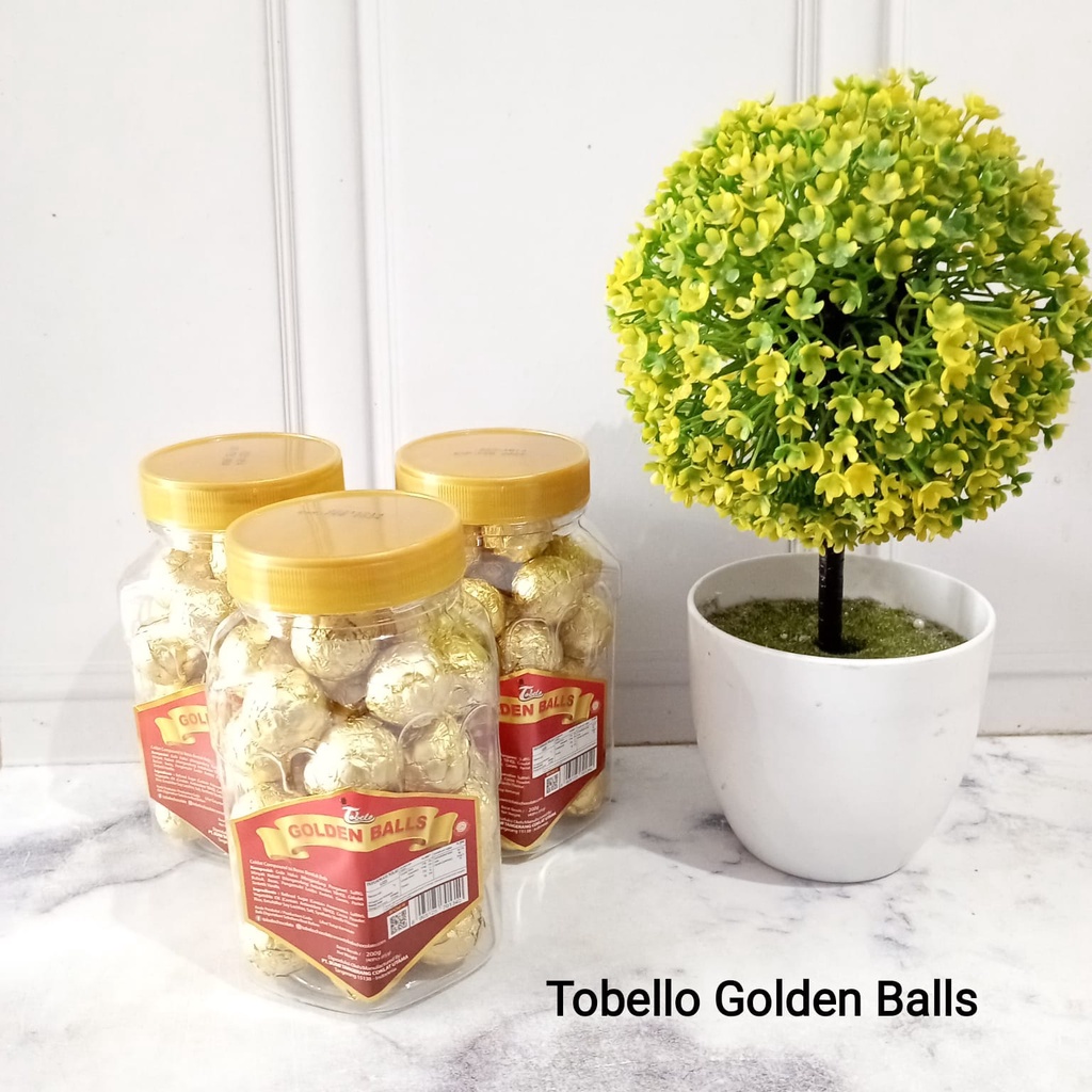 

TOBELO GOLDEN BALLS COKELAT 200 GRAM ISI 40 PCS - Tobelo/Tobelo Cokelat/Golden Balls/Coklat Balls