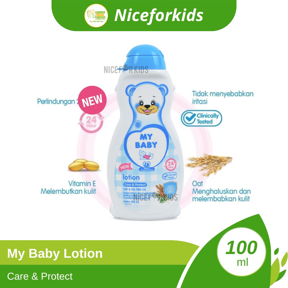 My Baby Lotion Care &amp; Protect 100 gr / Pelembab Kulit Bayi 100ml