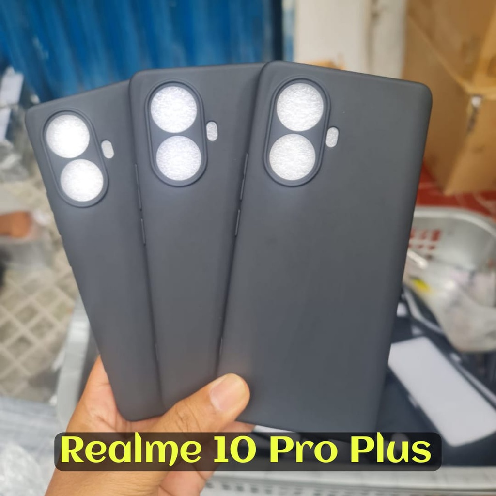 Promo Case REALME 10 PRO 5G / REALME 10 PRO PLUS / REALME 10 Case Black Casing Premium Slim Exellent Cover | Soft Matte | Soft Case Macaron