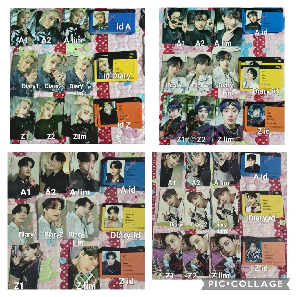 Photocard PC Album Ateez Movement Guerilla San Mingi Wooyoung Jongho (READY)