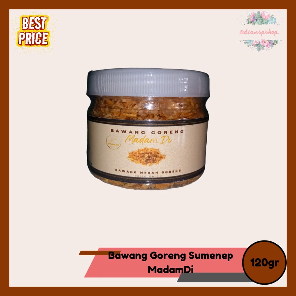 

Bawang Goreng Sumenep Asli TanpaTepung 120gr