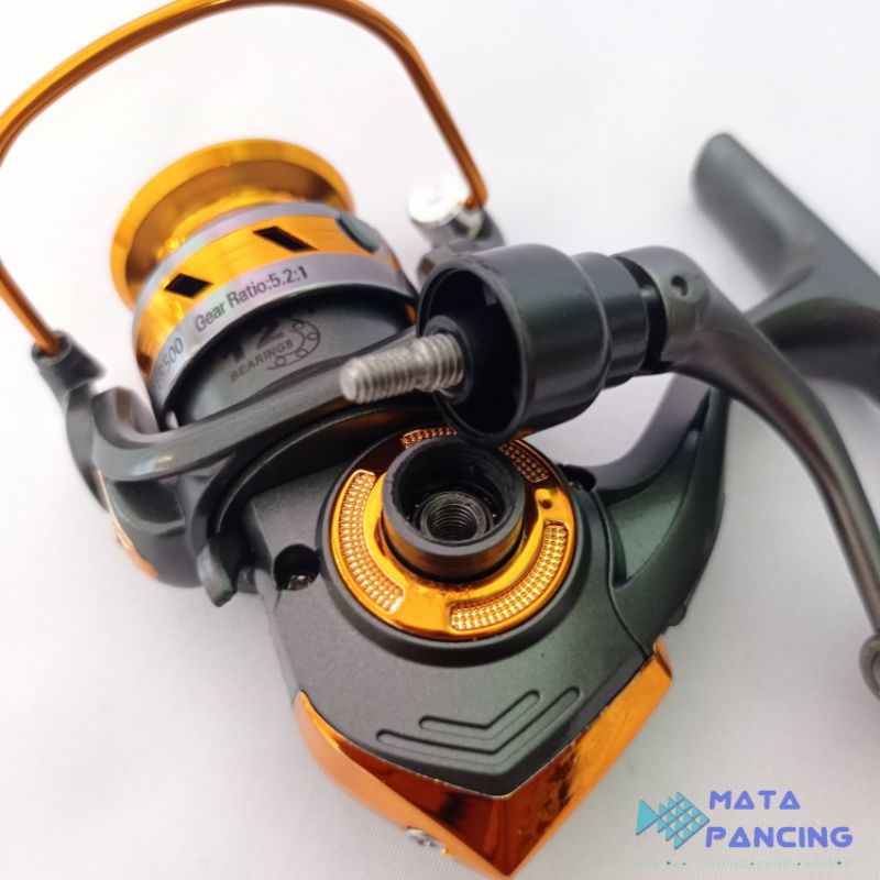 Reel kobe jupiter 500 power handle 12+1 ball bearings one way
