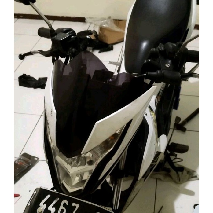 visor honda sonic, visor sonic, windshield sonic 150 bahan mika tebal anti pecah