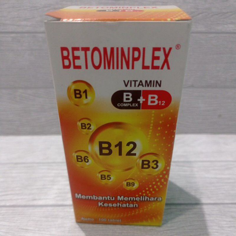 Jual Betominplex Vit B Komplex + B12 (botol Isi 100tablet) | Shopee ...