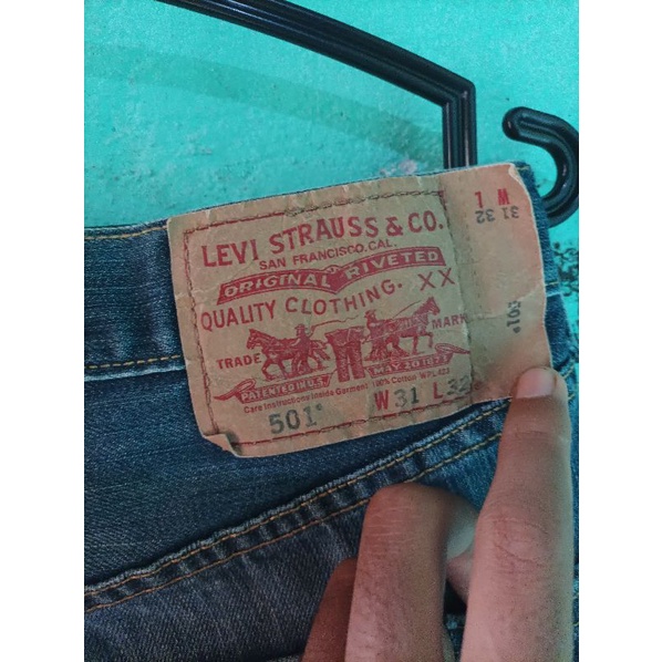 levis's 501 made in mexico second original/thrift