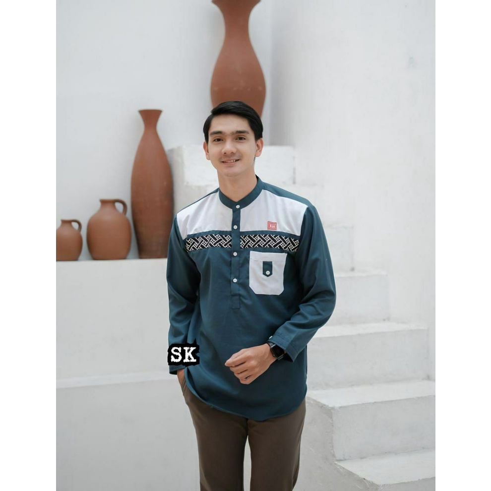 Baju Koko Dewasa Muslim Lengan Panjang Terbaru