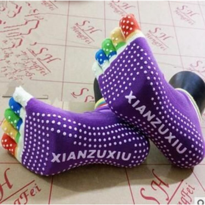 Kaos Kaki Yoga Anti Slip 5 Jari Five Toe Anti Slip Yoga Socks
