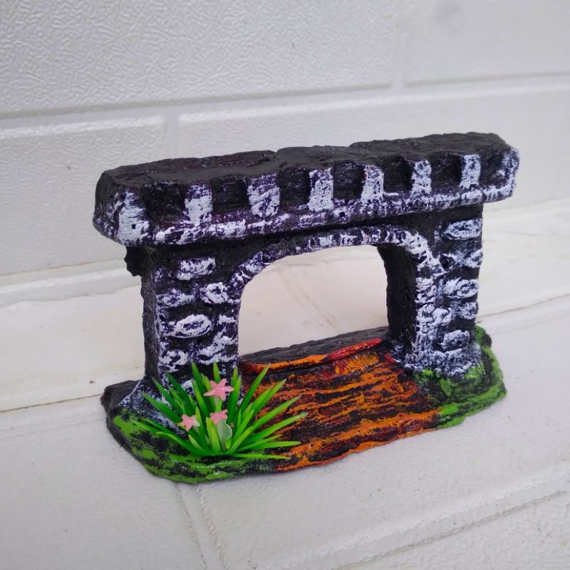 Hiasan aquarium gapura agung, dekorasi aquarium gapura aqung, ornamen aquarium gapura