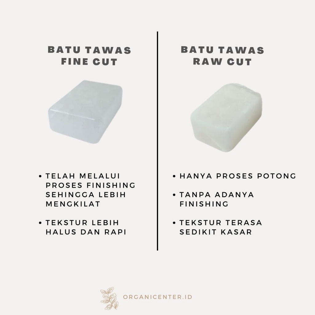 Deodoran Batu Tawas Natural Alami Mineral Zero Waste Kristal Deodorant Penghilang Bau Badan Eco Friendly Ramah Lingkungan