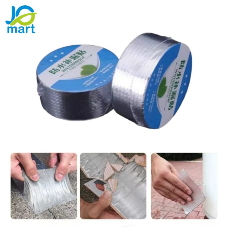Lakban Anti Bocor Alumunium Waterproof Lem Atap Pipa Seng