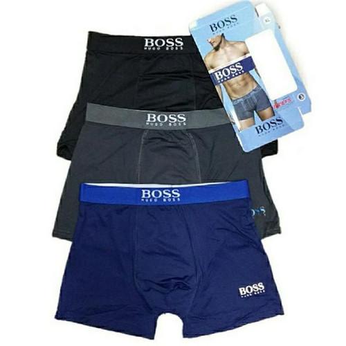 Celana Dalam Boxer Pria Dewasa isi 3 pcs dan satuan celana dalam Pria boxer Boss Hugo Gaul Modis
