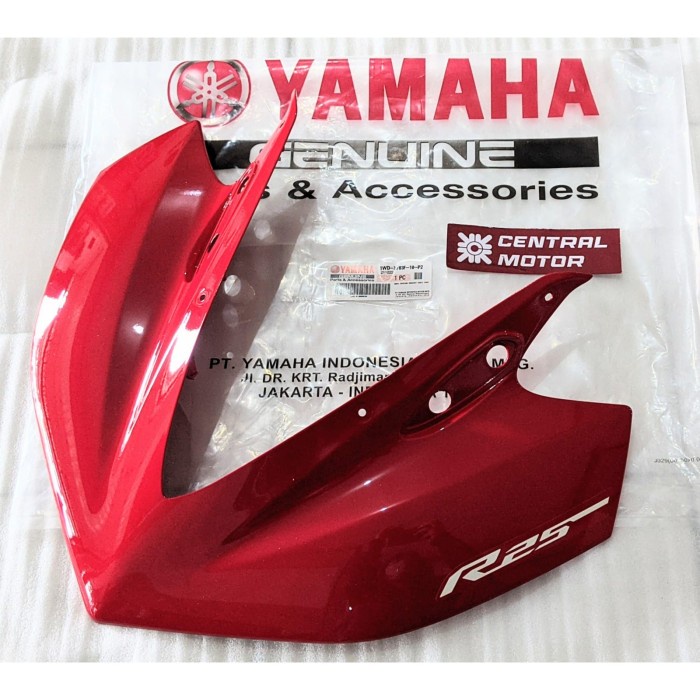 BODY COWLING TAMENG DEPAN R25 MERAH METALIK 1WD-XF83F-10-P2
