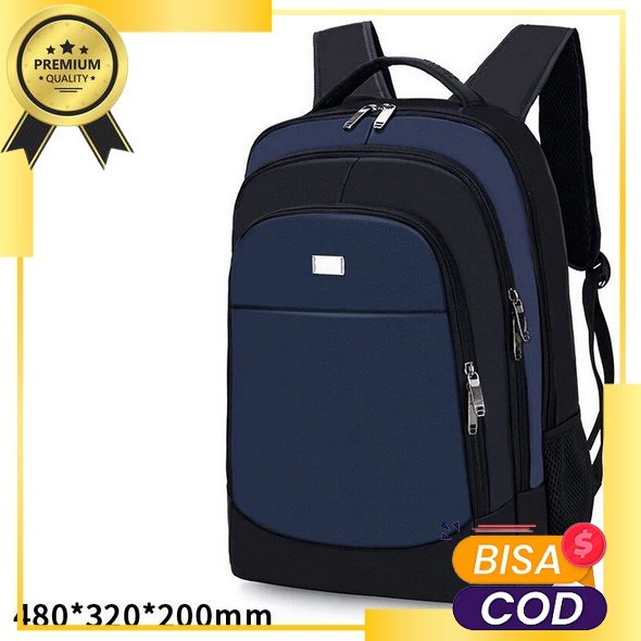 Tas Ransel Kekinian Kasual Murah Keren Berkualitas Laki Laki Tas Punggung P3L8 Cowok Backpack Polos 