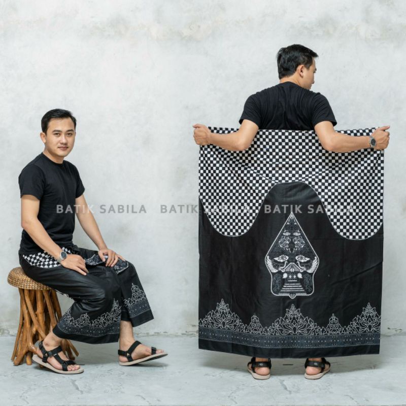 SARUNG CAP GULUNGAN LAWASAN / sarung batik wayang