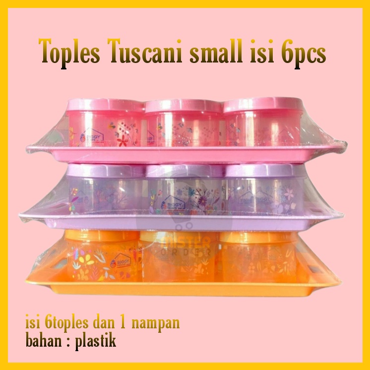 [COD] TOPLES TUSCANI BIG SMALL ISI 6PCS FREE NAMPAN