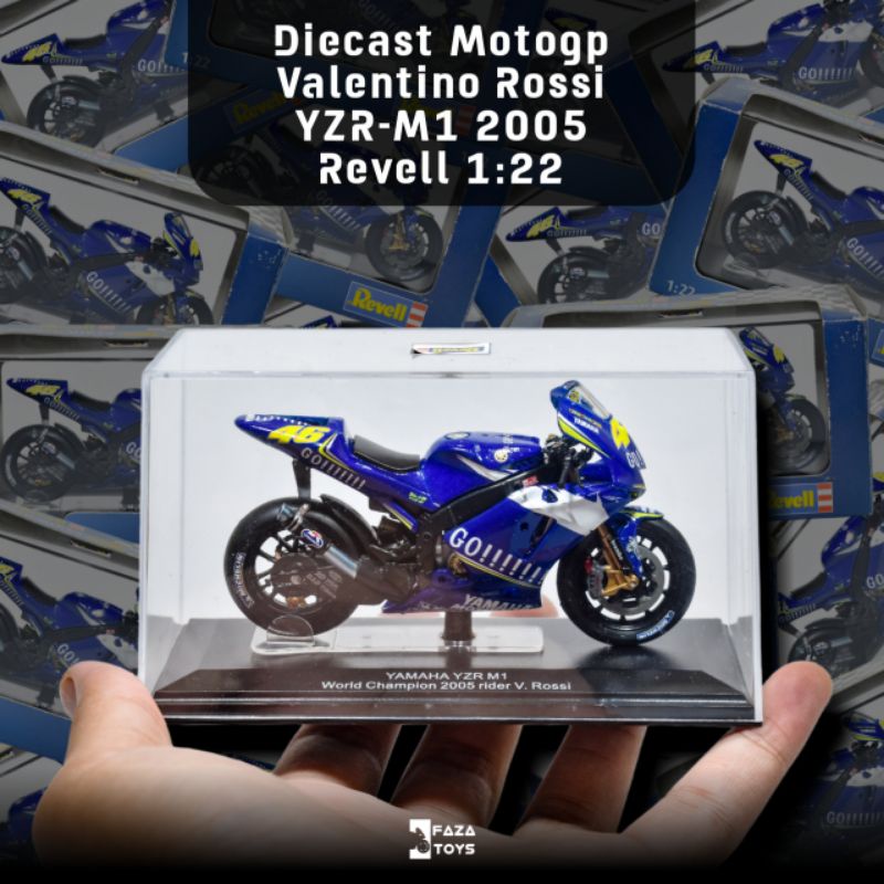Diecast Motogp Valentino Rossi #46 2005 Revell skala 1:22
