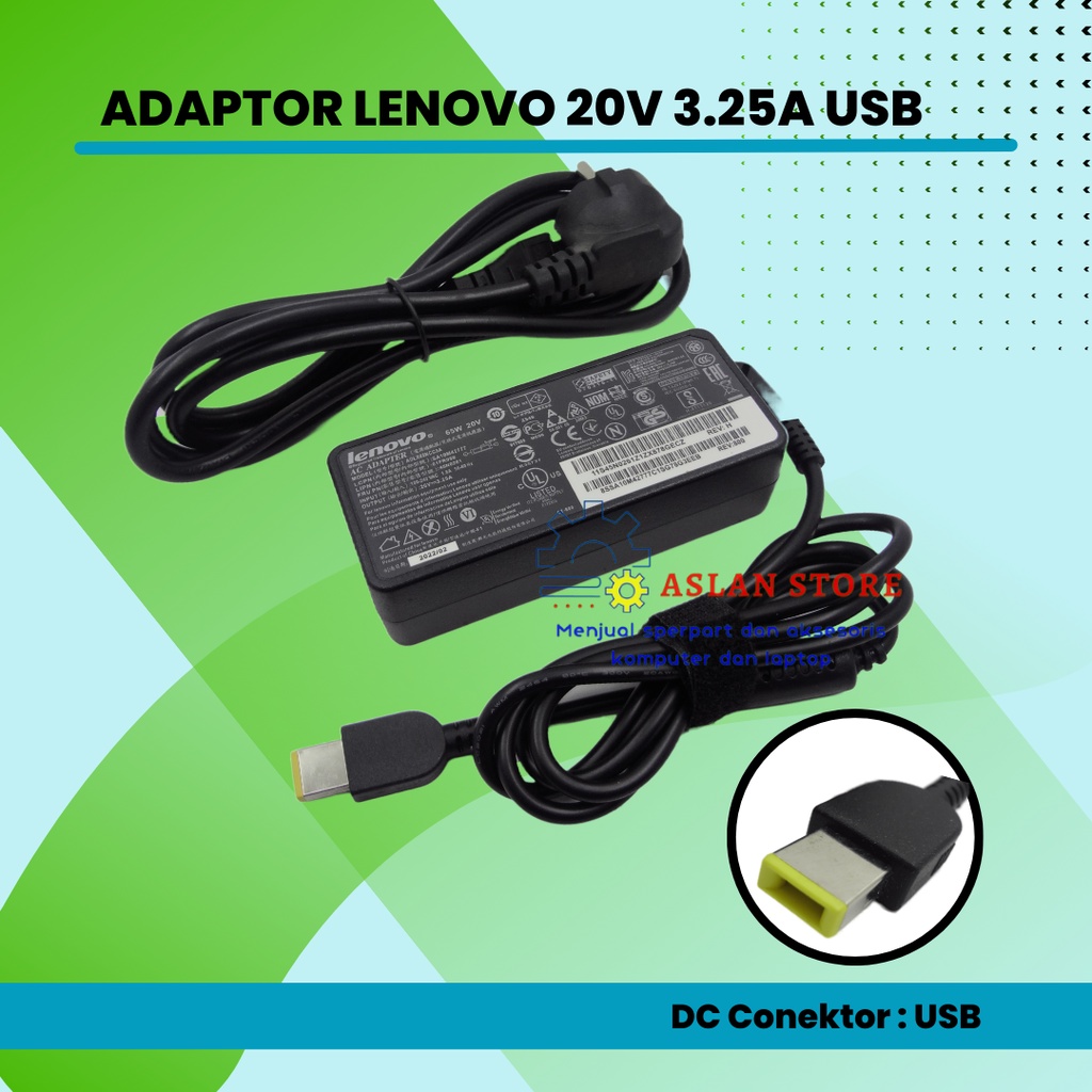 20V 3.25A Laptop Ac Power Adapter Charger Lenovo B50-80 B51-80 B70-80 E50-80 E51-80 G41-35 G51-35 G70-35 G70-70 G70-80