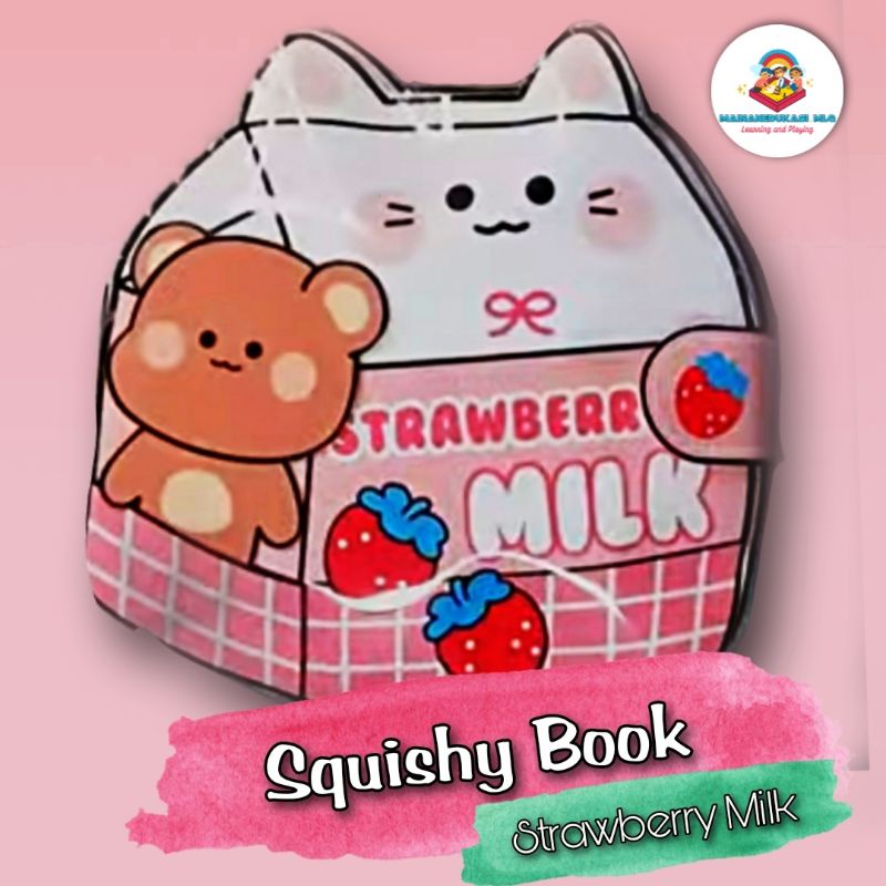 Squishy Book - Strawberry Milk