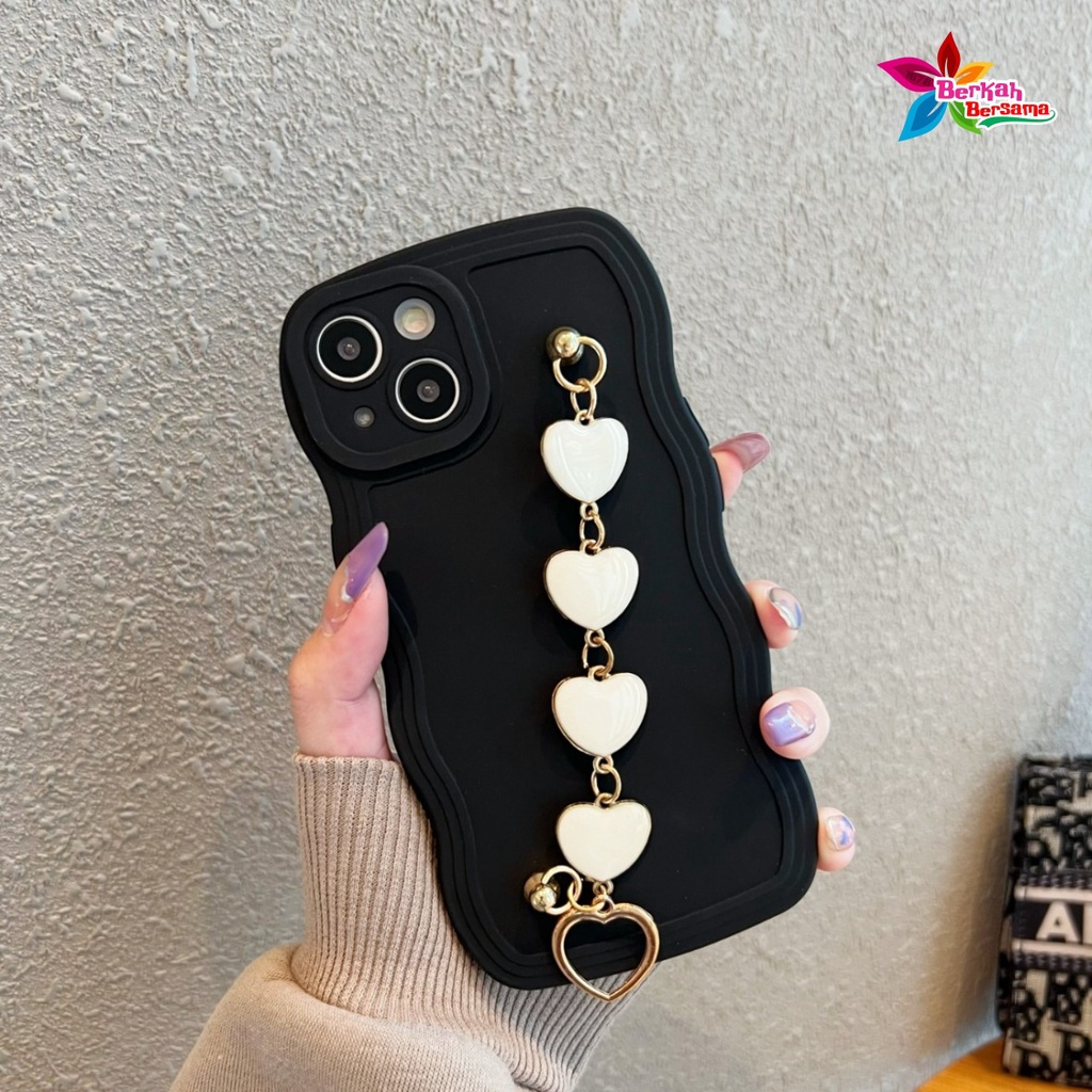 GC05 SOFTCASE GELOMBANG RANTAI LOVE FOR DIAMOND FOR REDMI 5A A1+ 6A 8A PRO 9 9A 9C 10A 9T 10 POCO M4 10C C40 X3 X3 PRO M3 M5 NOTE 4 4X 5 5A 7 8 9 10 11 12 BB7652