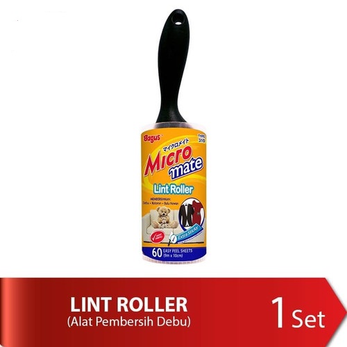 ROL PENGANGKAT PEMBERSIH BULU PAKAIAN BAGUS MICROMATE LINT ROLLER SERBAGUNA 310