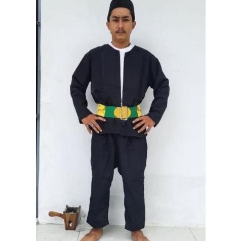 setelan baju pangsi dewasa pakaian silat tradisional adat betawi