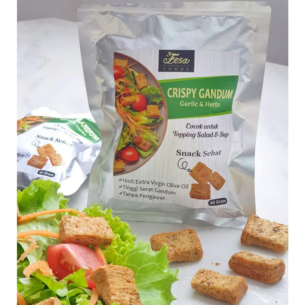 

Fesa Crispy Gandum Garlic & Herbs 40 gram