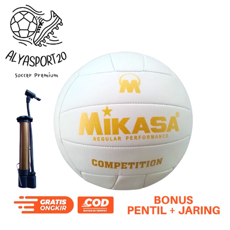 BOLA VOLI / BOLA VOLLY MIKASA WARNA PUTIH /BOLA VOLI MURAH