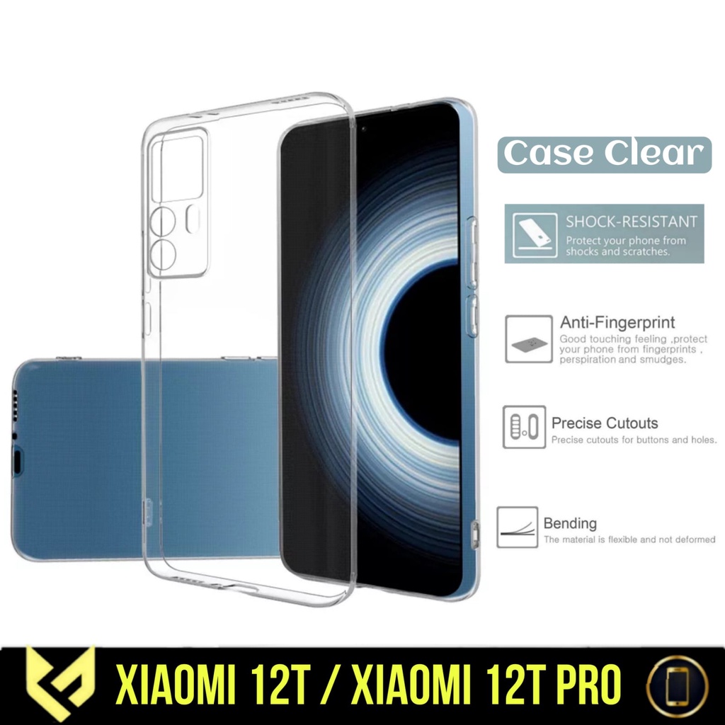 PROMO PAKET 3 IN 1 Case For XIAOMI 12T / XIAOMI 12T PRO SoftCase Clear HD Free Anti Gores Layar &amp; Skin Carbon Anti Gores Jamur Handphone