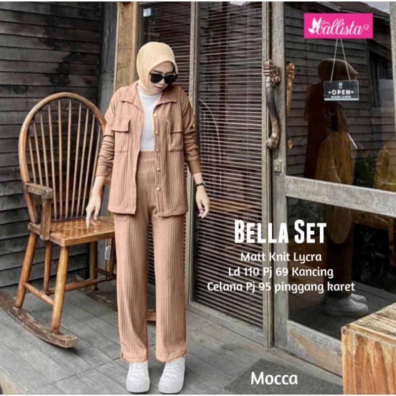 BELLA SET ONESET SETCEL KNIT LYCRA BY CALLISTA