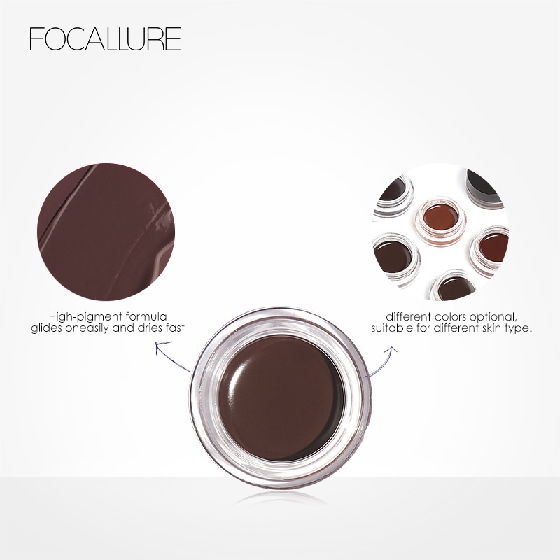 FOCALLURE 2PCS  Eyes Makeup Set Waterproof 3D EyeBrow Soap Long-lasting Eyebrow Gream