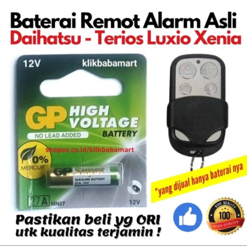 Baterai Remote Alarm Asli Daihatsu Terios Luxio Xenia Remote Baterai