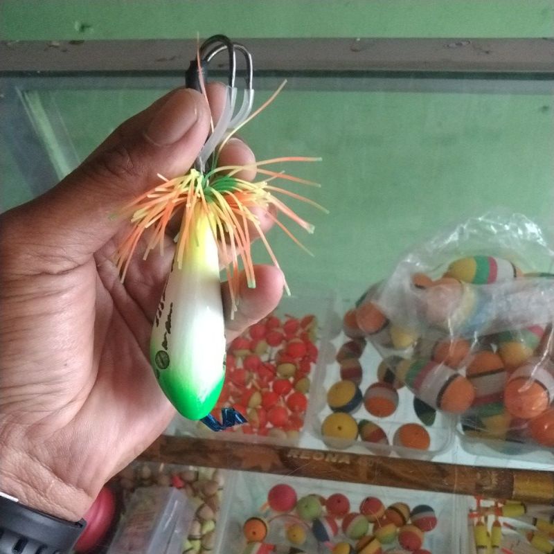 GEol RAttel  7 cm beratnya 15gr umpan ikan toman