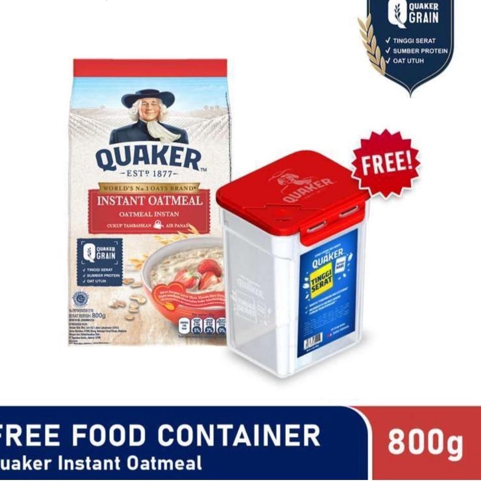 

KodeH2t7S QUAKER INSTANT OATMEAL 800GRAM FREE FOOD CONTAINER